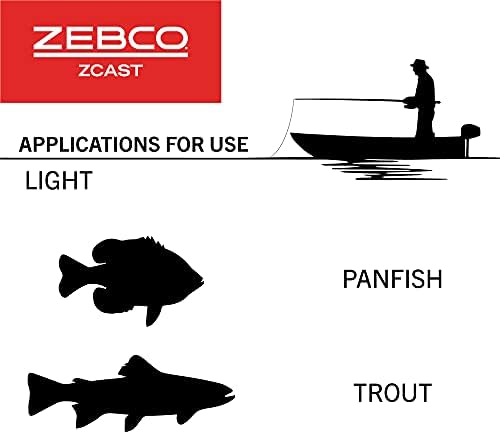 Zebco Z-Cast Spinning Fishing Rod Durable Z-Glass Fishing Pole, Comfortable EVA Rod Handle, Shock-Ring Guides, Medium Power - Image 4