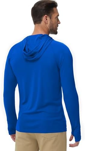 Boladeci Men's UPF 50+ Sun Protection Lightweight Hoodie Shirts Long Sleeve Fishing Shirt SPF UV Hiking Swim - Image 4