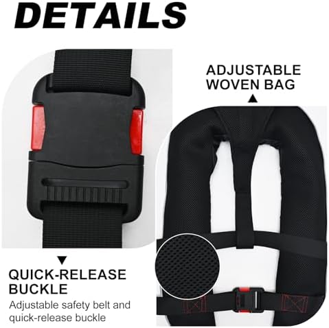 Adult Automatic PFD Vest, Inflatable Kayak Water Sports Vest for Kayaking SUP Paddleboarding Sailing Boating Fishing - Image 4