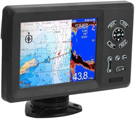 7in Marine Plotter Built in Fish Finder Colored LCD Display Split Screen IP66 Boat Navigation Locator Marine PlotterGPS PlotterBoat PlotterMarine LocatorBoat Navigation - Image 2