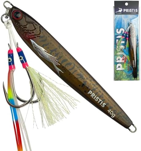 Pristis Angel Wings Vertical Jig, Saltwater Fishing Lure with Sharp Hook by Pristis