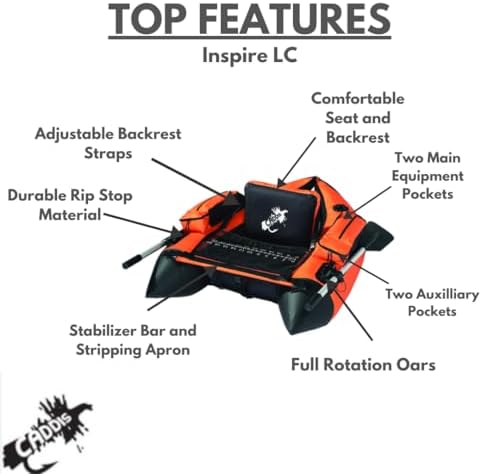 Caddis Sports Fishing and Angling Float Tube - Image 2