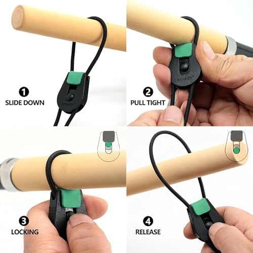 SAMSFX Fishing Belt, Stretchy Fishing Rods Ties Rod Wraps - Image 3