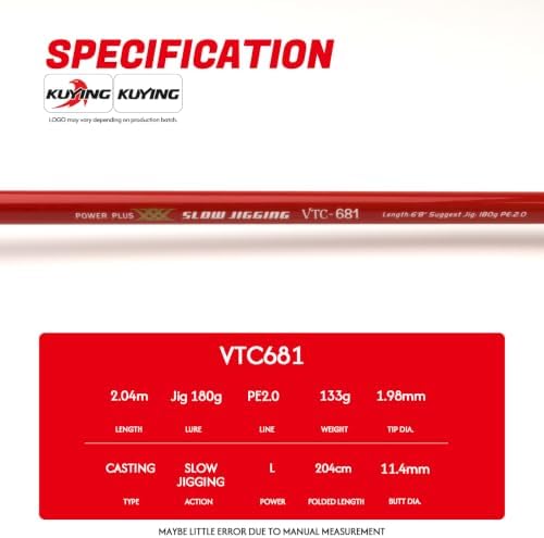 Vitamin Sea Slow & Light Fishing Jigging Rod, Spinning & Casting - Image 3