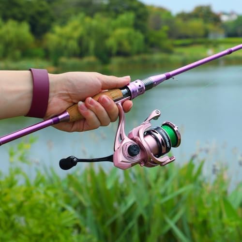 Sougayilang Colorful Spinning Rod and Reel Combo - 2-Piece Graphite Fishing Pole with Smooth Reel for Freshwater & Saltwater Great Gifts - Image 7