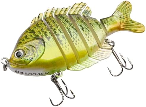 BASSDASH SwimPanfish Multi Jointed Bluegill Bass Fishing Lure Swimbaits - Image 5