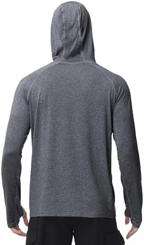 Roadbox Men's UPF 50+ Fishing Shirts, Long Sleeve UV Sun Protection Hoodie - Image 3