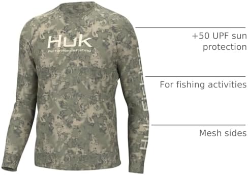 HUK Men's Pursuit Vented Long Sleeve Fishing Shirt (+30 UPF) - Image 3