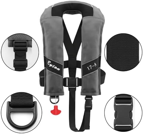 Automatic Inflatable Life Jacket, Preserver PFD for Kids,Life Vest for Kid,Supports Weight up to 160 pounds(YSH725) - Image 3