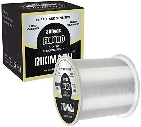 RIKIMARU Fluoro Fishing Line, 100% Soft Fluorocarbon Coated Fishing Line by RikimaruFishingTackle