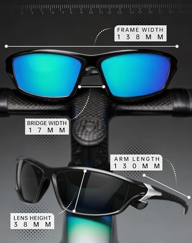 KALIYADI Sports Polarized Sunglasses Men UV400 Protection for Fishing Driving Cycling - Image 7