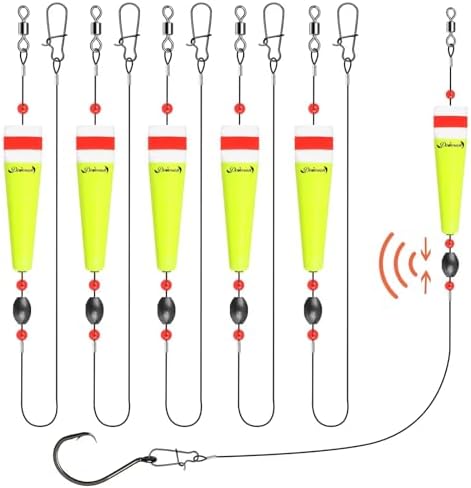 Dovesun Popping Cork Float Rig Weighted Fishing Bobbers Floats Fishing Corks Popping Corks for Saltwater Freshwater Fishing Tackle with 3 Size by Dovesun