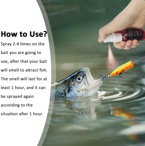 EUPHENG Fish Attractant Spray, for Fishing Bait or Lure, Ultimate Year-Round Effective, Add Active Amino Acids to Enhance Smell and Attract Bites, Suitable for Multi Fish and Fishing Styles - Image 3