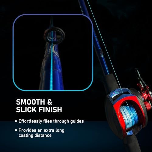 Reaction Tackle Braided Fishing Line - Pro Grade Power Performance for Saltwater or Freshwater Fish - Colored Fishing Line Braid for Extra Visibility - Image 6