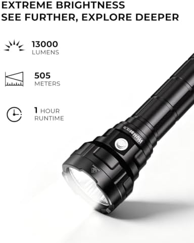 Wurkkos DL70 Dive Light Rechargeable,13000 Lumens Scuba Diving Flashlight - Image 5