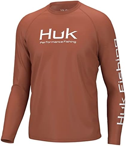 HUK Men's Pursuit Vented Long Sleeve Fishing Shirt (+30 UPF) by HUK