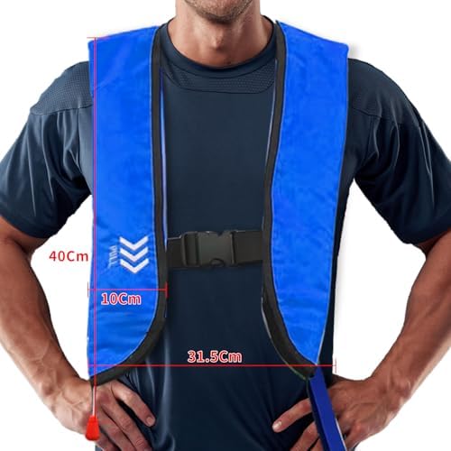 Automatic Inflatable Life Jacket|Life Vest for Adults|PFD Low Profile|Supports up to 330 lbs(YSH709) - Image 5