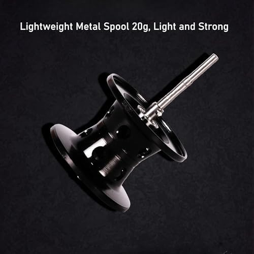 Metal + Nylon Baitcasting Reel - 7.2:1 High-Speed, Metal Spool, Dual Magnetic Brake, 8kg Drag, Long-Casting Anti-Backlash Lure Reel for Bass & Multi-Species Fishing - Image 7