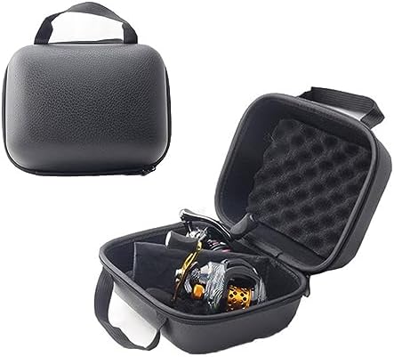 Fishing Reel Bag, Portable Shockproof Waterproof Fishing Reel Protective Case for Baitcasting Drum Spinning Raft Reels(Inner size: 8.26 * 6.29 * 4.72inches) by JOYSOG