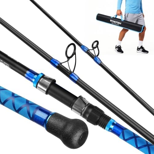 THKFISH 12FT Surf Spinning Fishing Rod Carbon Travel Surf Rod by THKFISH
