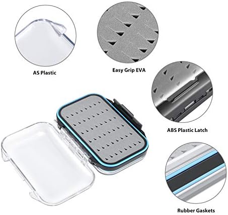 Gonex Fly Boxes for Fly Fishing files Jigs Waterproof Double Sided Fly Case - Image 6