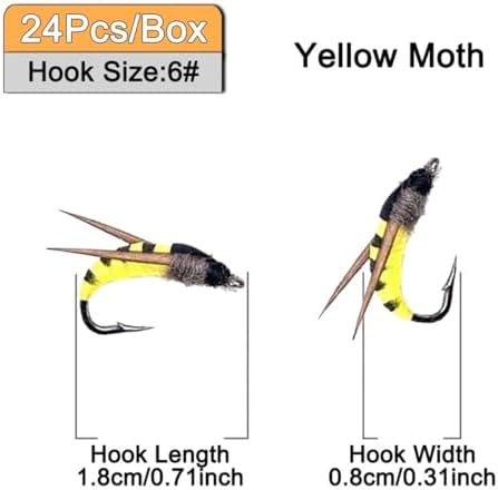 24Pcs Fly Fishing Flies Trout Lures Fishing Tackle Fly Fishing Flies with Boxed Trout Bass Artificial Fish Bait - Image 2