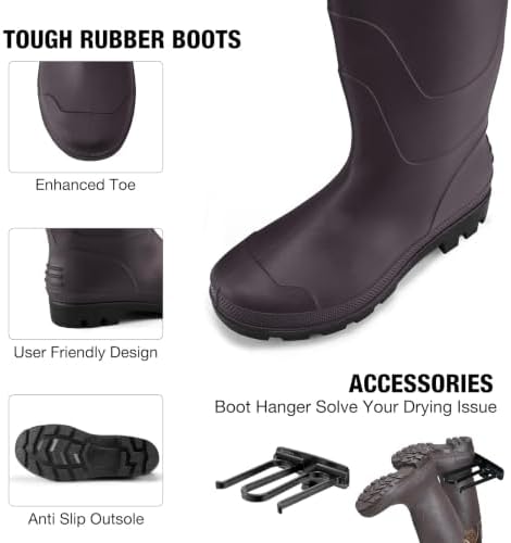 FISHINGSIR Waders for Men Waterproof Women Fishing Chest Wader with Boots - Image 4