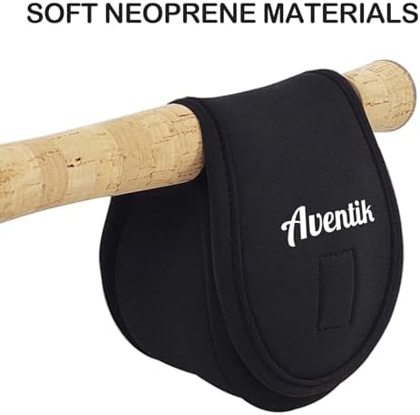 Aventik Neoprene Fly Fishing Reel Case Pouch Cover Fitting 5/6 7/8wt Fly Reel Storage (Black, 2-PACK 5/6) - Image 4
