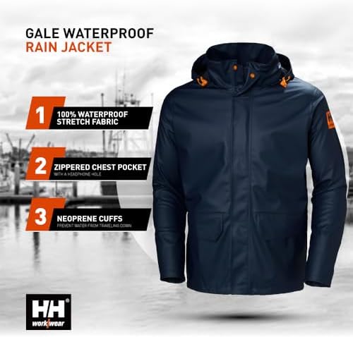 Helly Hansen Gale Men's Rain Jacket, Waterproof, Stretch Fit, Hiking Jacket - Image 5