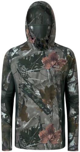 BASSDASH Men's UPF 50+ Camo Long Sleeve Hunting Fishing Hoodie Shirt - Image 2