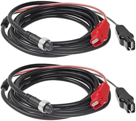 10FT Electric Fishing Reel Power Cord for Boat Fishing, 2-Pack by Qtcial