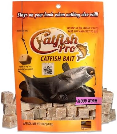 Catfish Pro Catfish Bait - 10oz Bag with 80pcs | Irresistible Scent for Catfish | Mess-Free, Stays On Your Hook When Nothing Else Will | Great for Rod, Reel, Trotline, Jugs & Yoyos Fishing by CatfishPro
