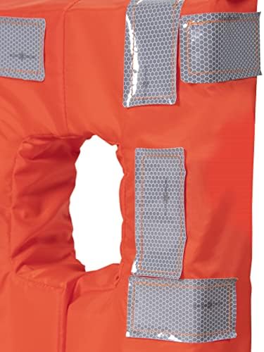 Seachoice Type I Commercial Offshore Vest & Jacket, Fluorescent Orange, Reflective Panels, Various Sizes - Image 2