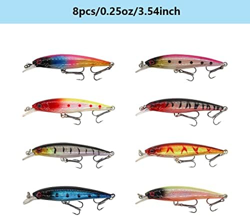 Fishing Lures Kit Set, Baits Tackle Including Crankbaits, Topwater Lures, Spinnerbaits, Worms, Jigs, Hooks, Tackle Box and More Fishing Gear Lures for Bass Trout - Image 3