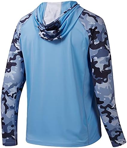 BASSDASH Men’s UPF 50 Performance Fishing Shirt Cooling Hoodie Camo Long Sleeve FS17M - Image 3