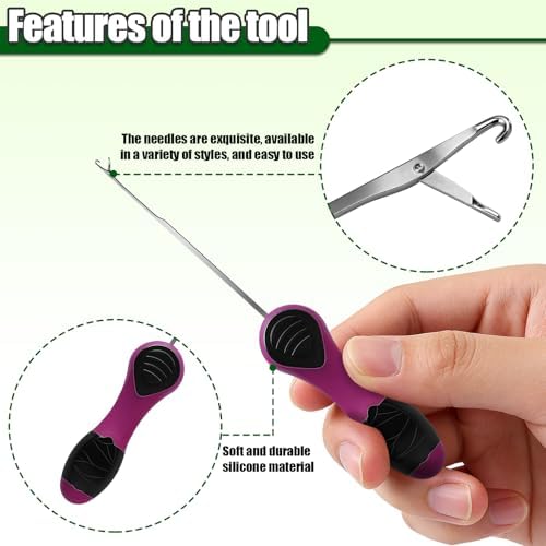 YOTO Carp Fishing Tool Kit & Equipment - Professional Baiting Rig Tools Set with Hook Needles, Bait Drill and 2 Boilie Stoppers - Multiple Styles: Standard, Silicone Grip & Night Glow - Image 3