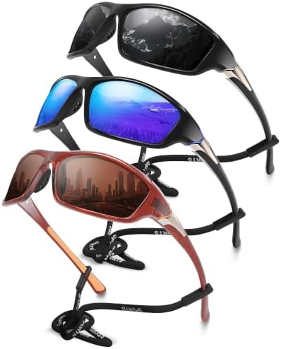 Polarized Sports Wrap Around Sunglasses Men Fishing Running Golf by Foliful