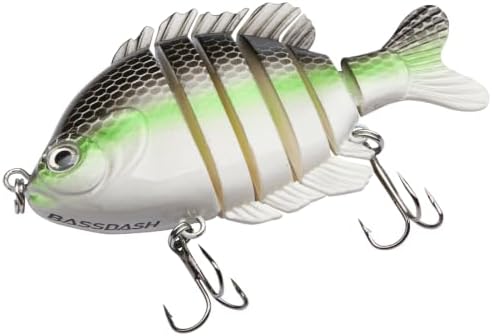 BASSDASH SwimPanfish Multi Jointed Bluegill Bass Fishing Lure Swimbaits - Image 5