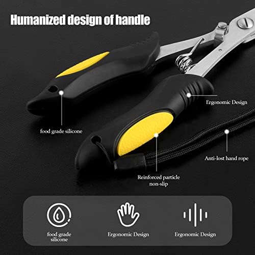 Hikary Long Nose Fishing Pliers,Ice Fishing Gear,Stainless Steel Hook Remover Braid Cutter Rustproof Fishing Multi-Tools Fishing Gripper for Freshwater Saltwater - Image 5