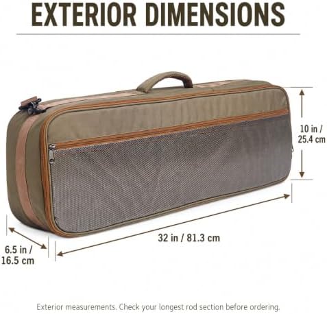 Kylebooker Fly Fishing Rod and Reel Travel Bag (Olive) - Image 3