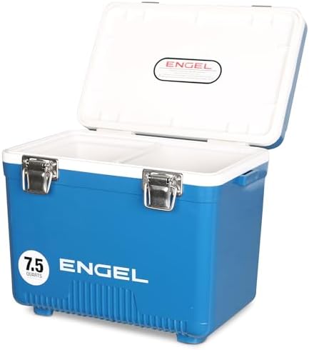 Engel UC7 7.5qt Leak-Proof, Air Tight, Drybox Cooler and Small Hard Shell Lunchbox for Men and Women by ENGEL