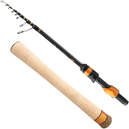 PURELURE Travel Telescopic Fishing Rods, Collapsible Fishing Pole 6ft/7ft by PURELUREOutdoor