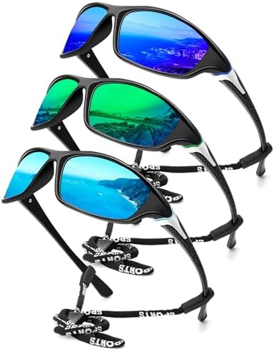 KALIYADI Sports Polarized Sunglasses Men UV400 Protection for Fishing Driving Cycling by KALIYADI