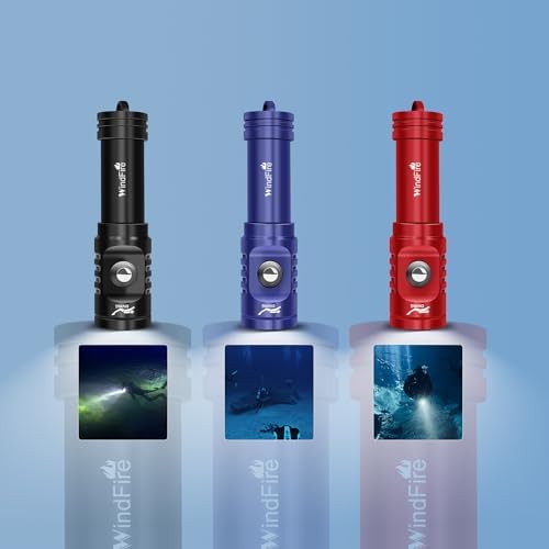 WINDFIRE TS08 Diving Flashlight Rechargeable Bright Scuba Dive Light 3-Mode - Image 6