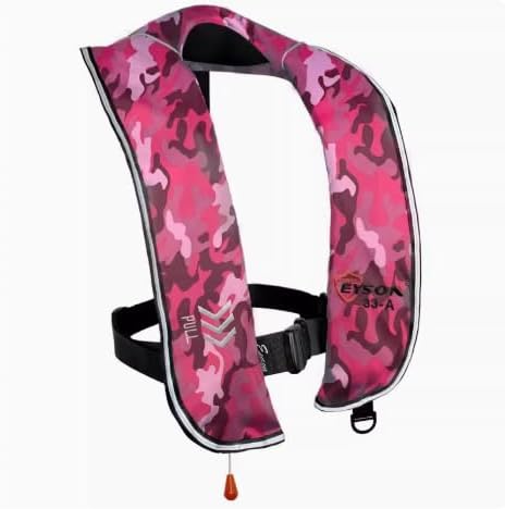 Manual Inflatable Life Jacket|Life Vest for Adults|PFD Low Profile|Supports up to 330 lbs(YSH700) by morinokawau