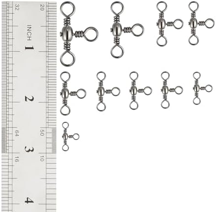 Dr.Fish 30 Pack Fishing 3 Way Swivels, 35-175LB, Three Way Barrel Swivels Fishing Tackle Catfish Rig - Image 7