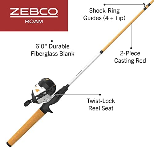 Zebco Roam Spincast Reel and Fishing Rod Combo - Image 2