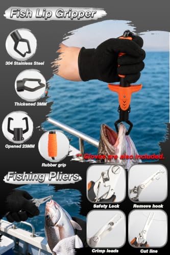Fishing Rod and Reel Combo with 6.9ft Rod Reel Pliers Gripper Carrier Bag - Image 5