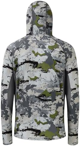 BASSDASH Men's UPF 50+ Camo Long Sleeve Hunting Fishing Hoodie Shirt - Image 2
