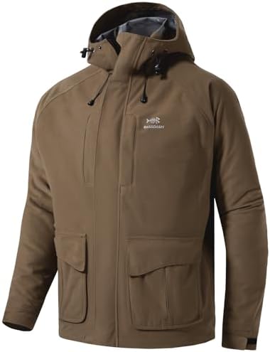 BASSDASH Walker-LW Breathable Waterproof Fishing Hunting Wading Jackets with Silent Outer Fabric for Men Women by Bassdash